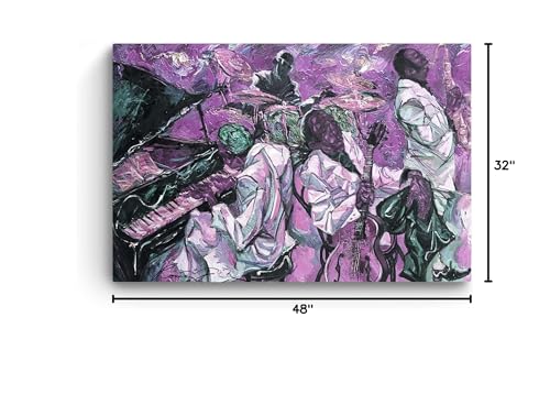 Orange Jazz Canvas Wall Art – 32x48in