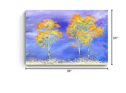 Golden Forest Canvas Wall Art – 32x48in