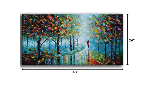 Abstract Tree Landscape Oil Painting 24x36in