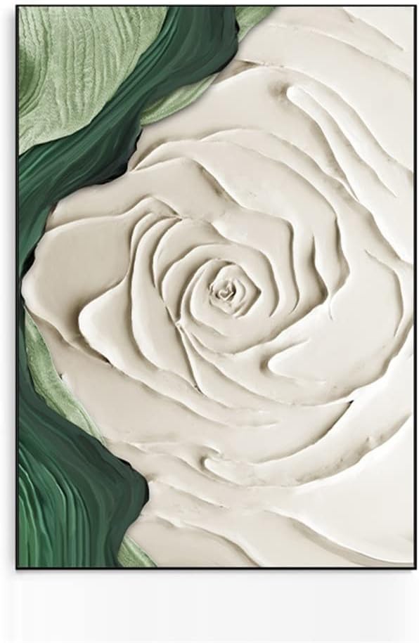 Abstract Rose Texture Oil Painting
