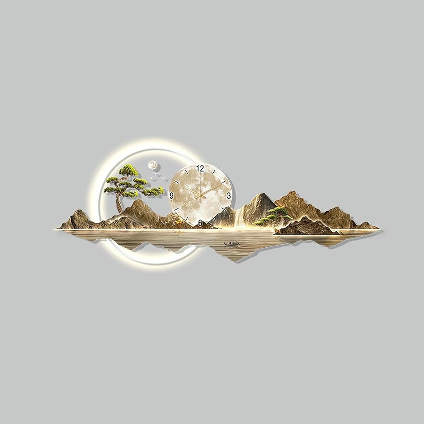 3D LED Wall Clock Art