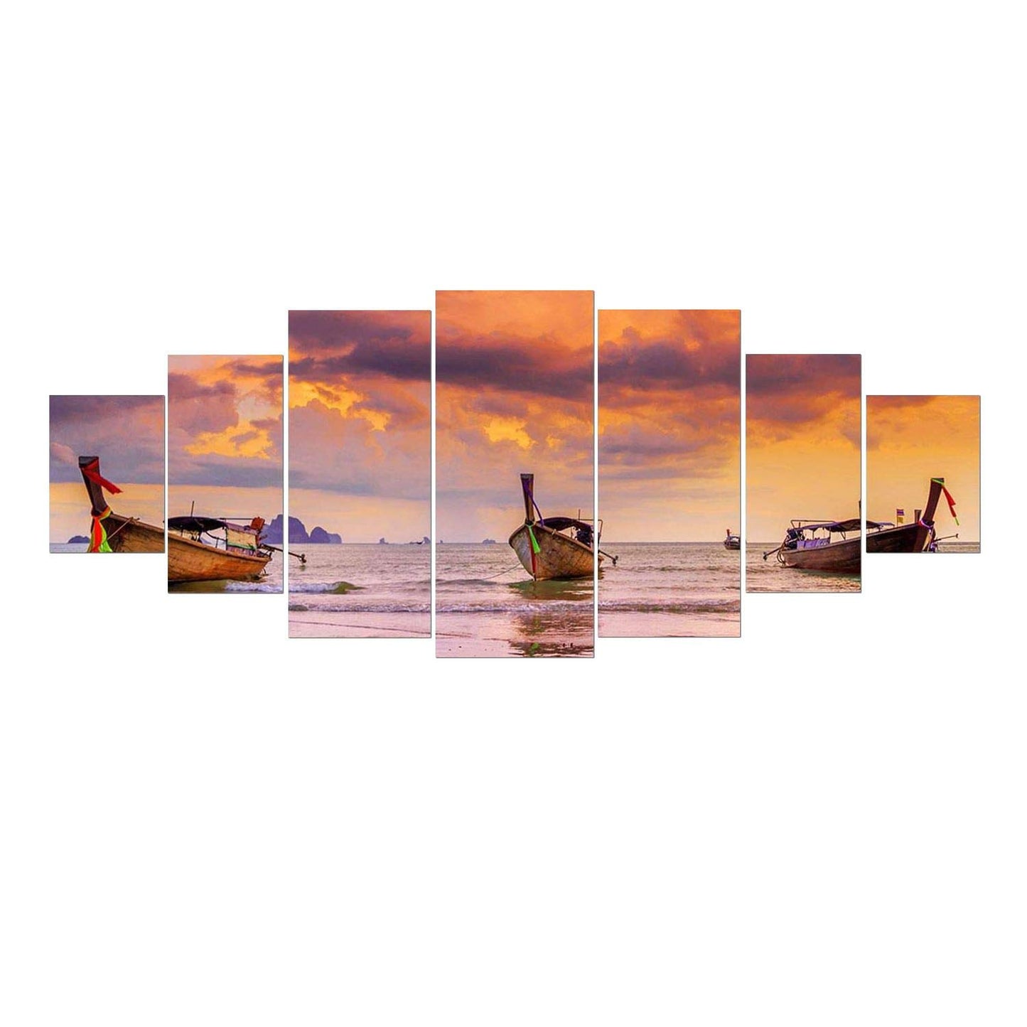 Blue Mountain Lake Wall Art – 7 Panels