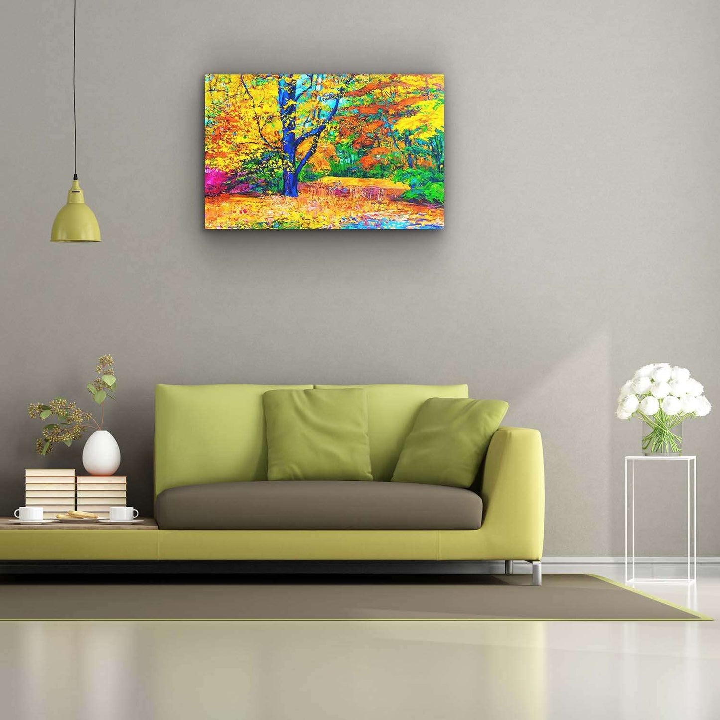 Winter Lake Canvas Art
