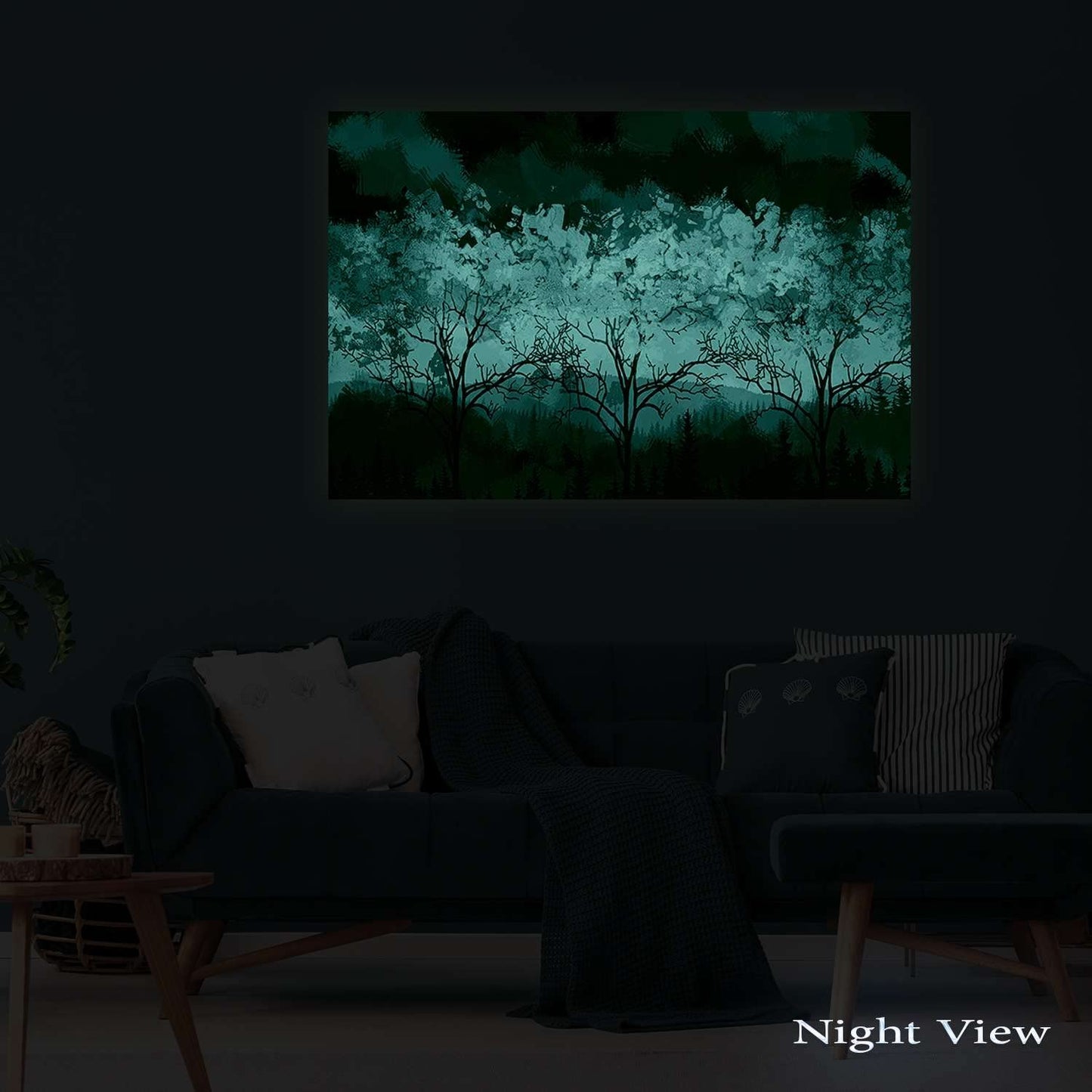 Golden Forest Canvas Wall Art – 32x48in