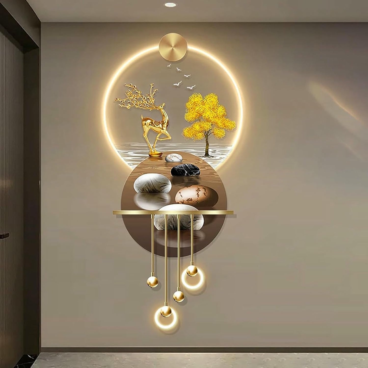 3D LED Landscape Wall Sculpture