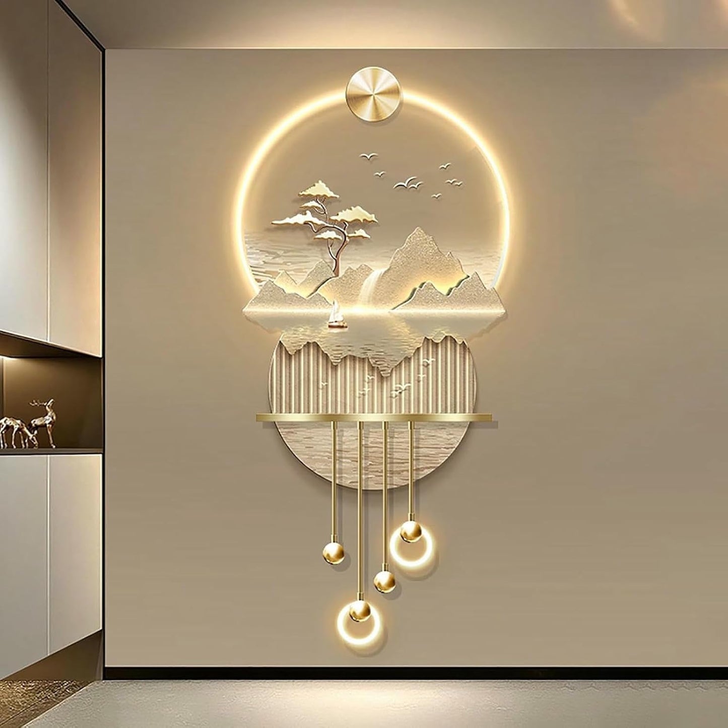 3D LED Landscape Wall Sculpture