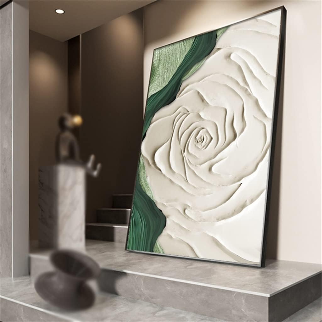 Abstract Rose Texture Oil Painting