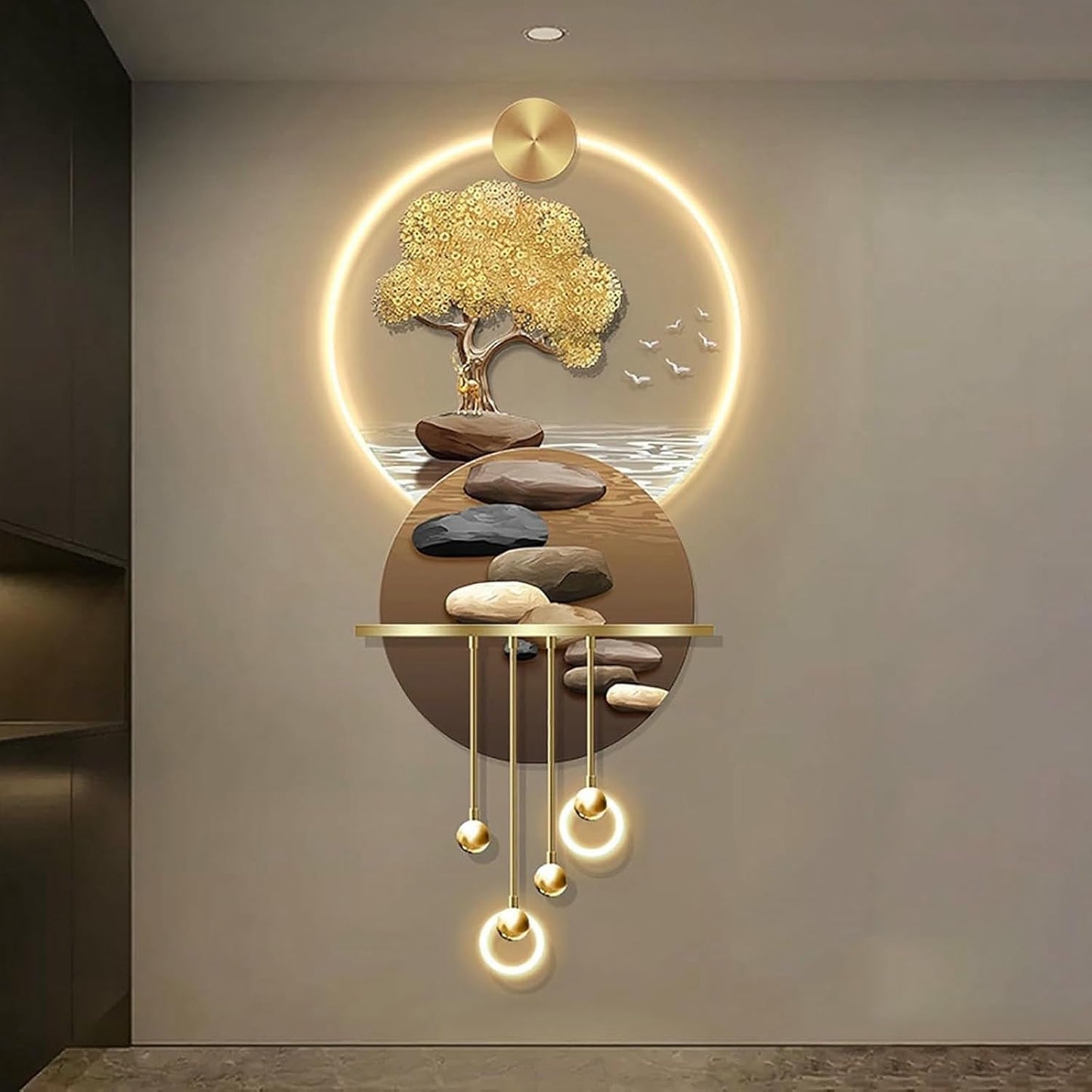 3D LED Landscape Wall Sculpture
