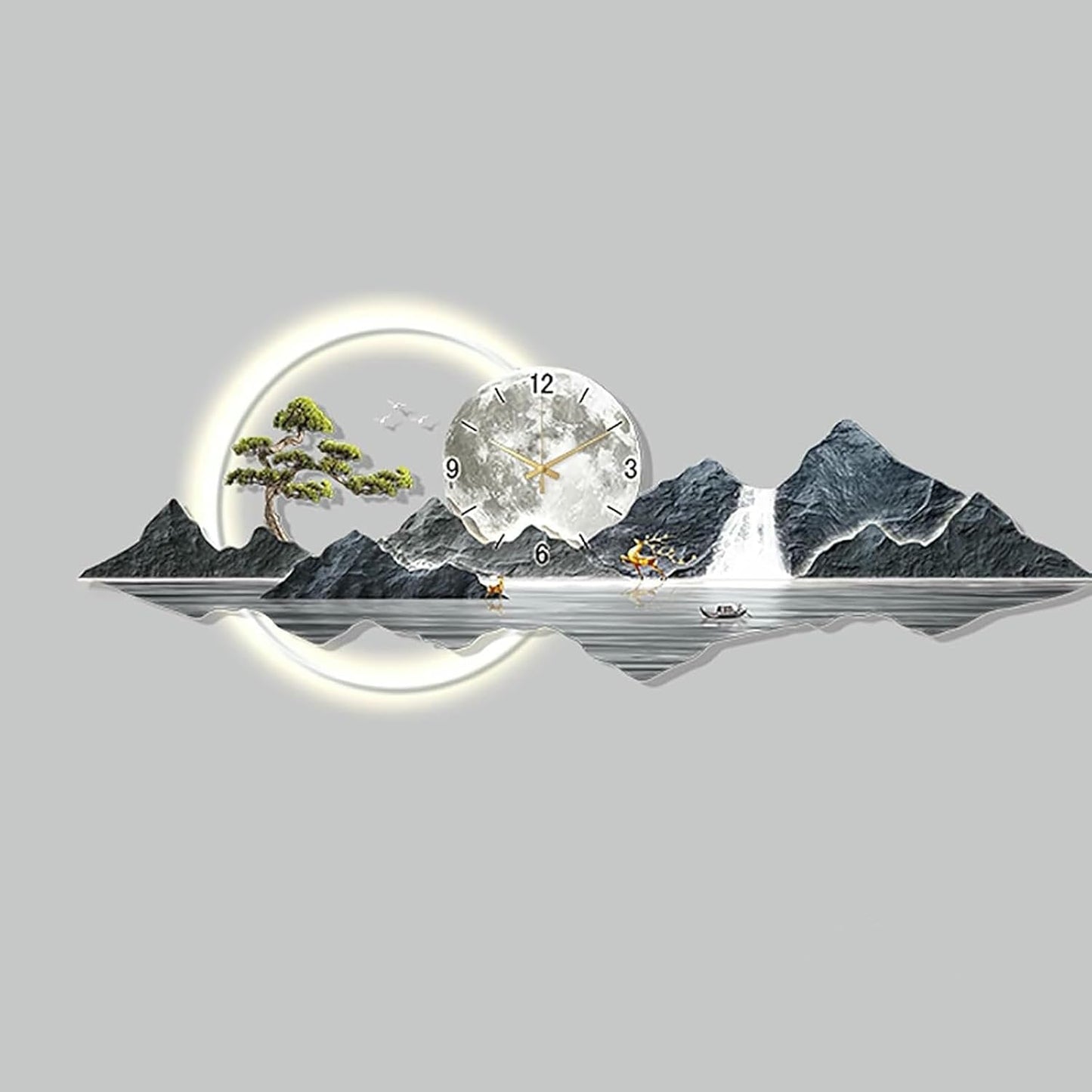 3D LED Wall Clock Art