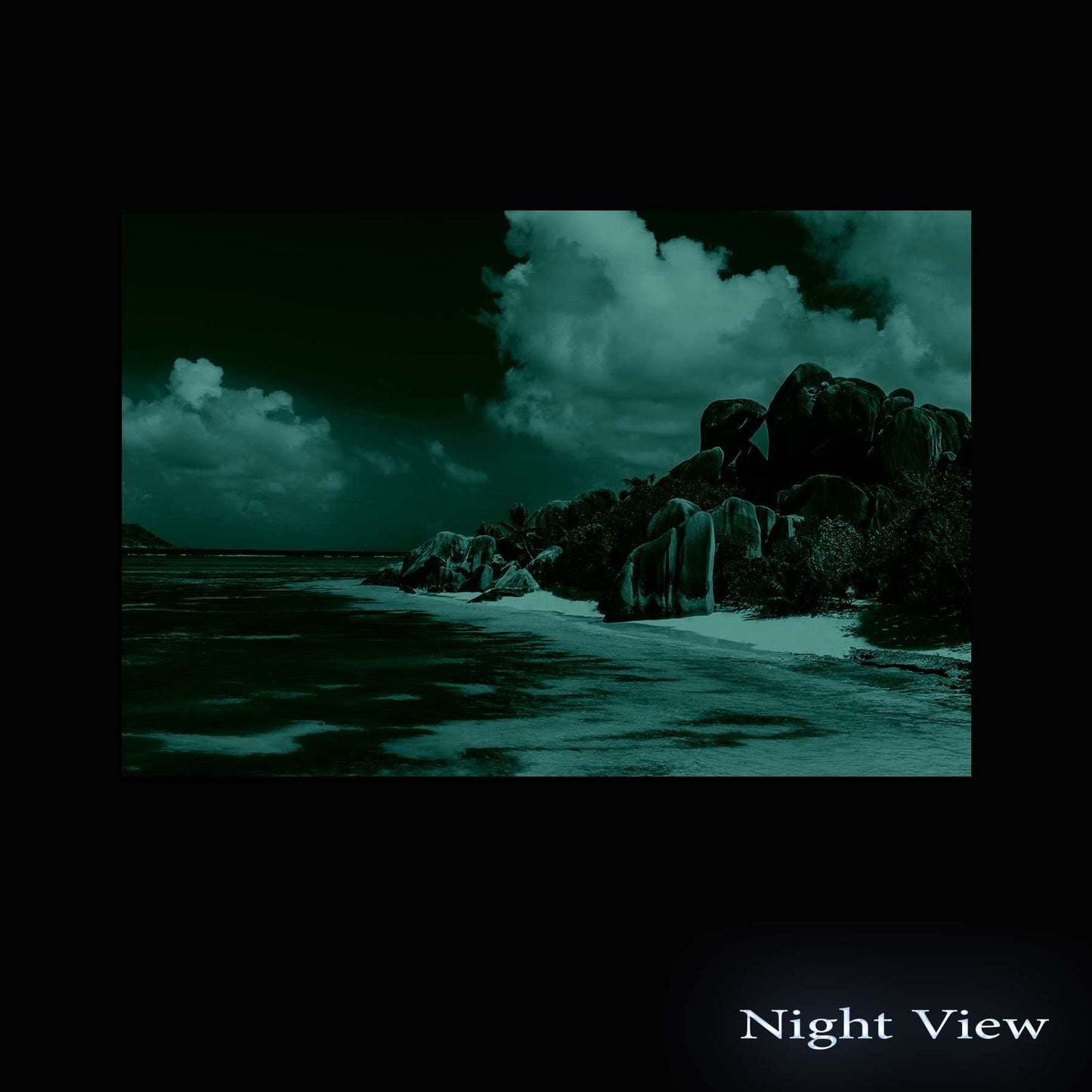 Caribbean Beach Glass Wall Art 24x36in