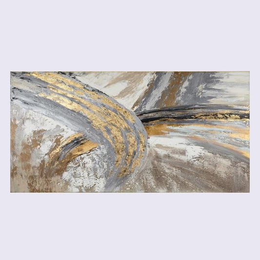 Abstract Gold Wall Art Painting