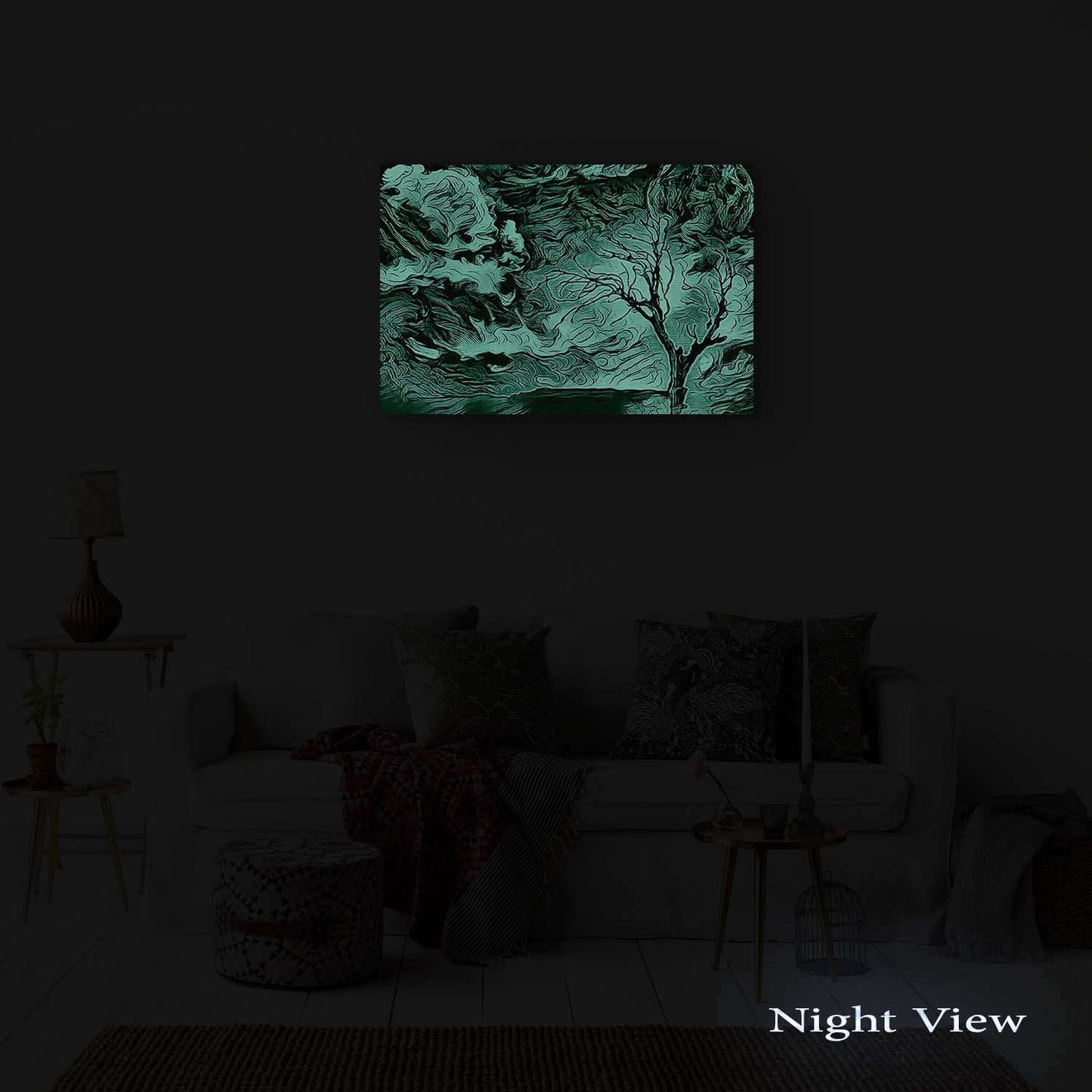 Golden Forest Canvas Wall Art – 32x48in