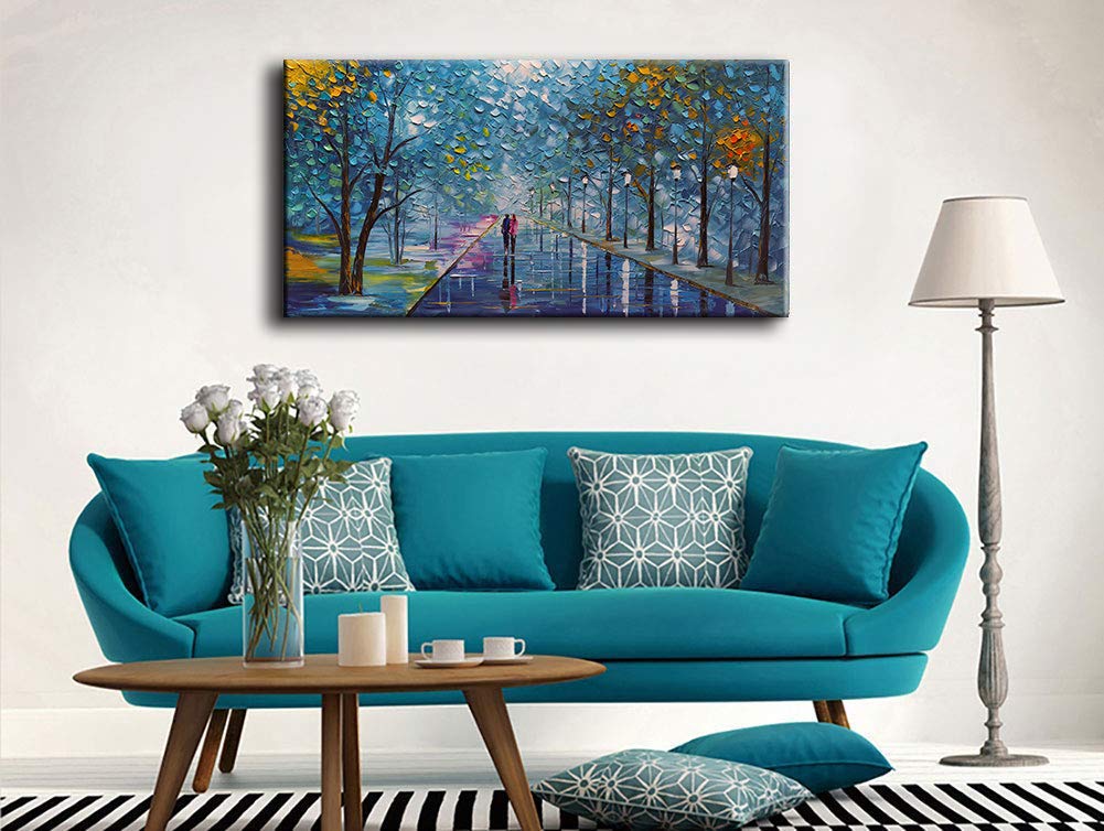Abstract Tree Landscape Oil Painting 24x36in