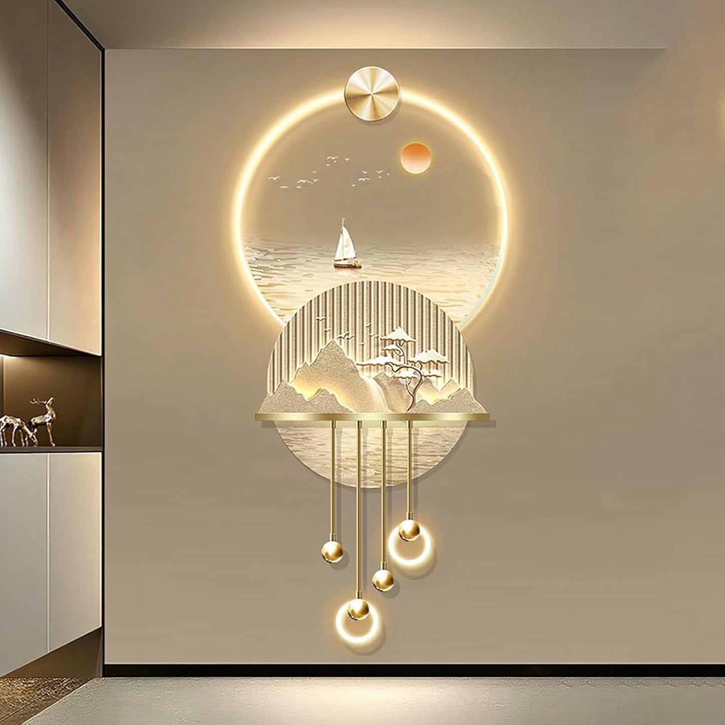 3D LED Landscape Wall Sculpture