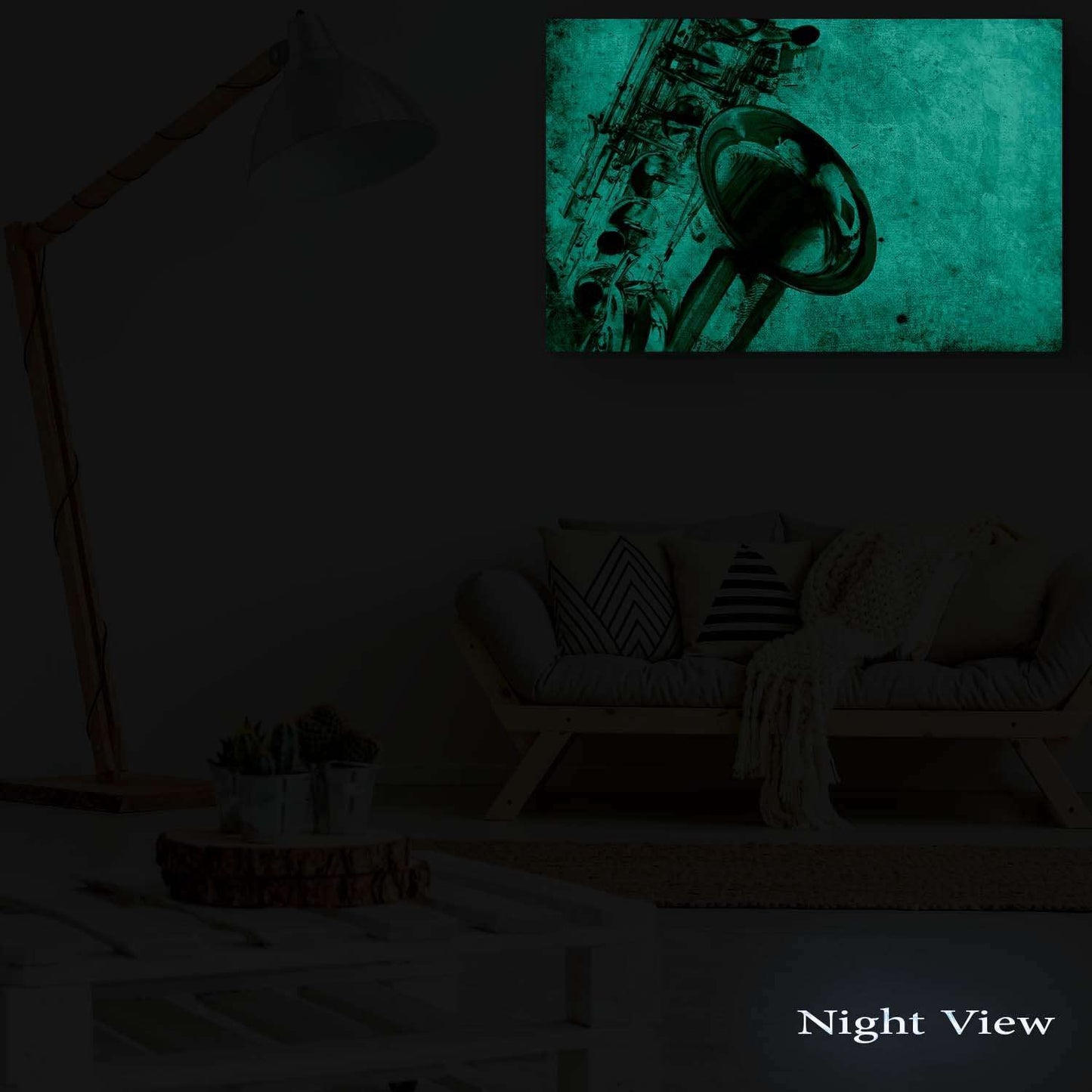 Orange Jazz Canvas Wall Art – 32x48in