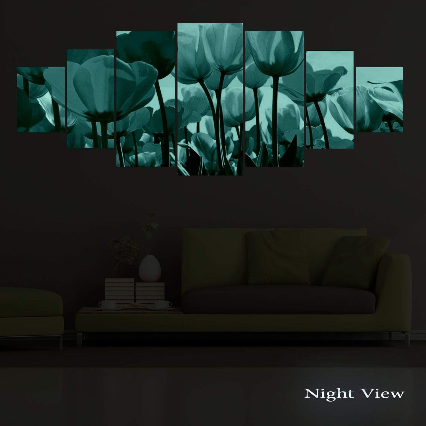 Blue Mountain Lake Wall Art – 7 Panels