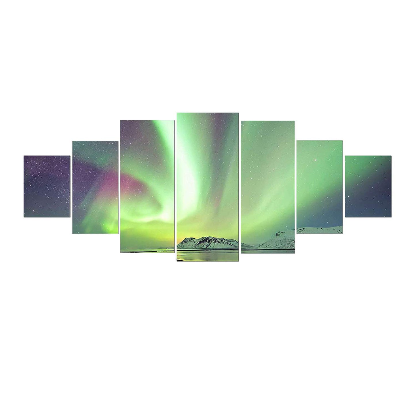 Blue Mountain Lake Wall Art – 7 Panels