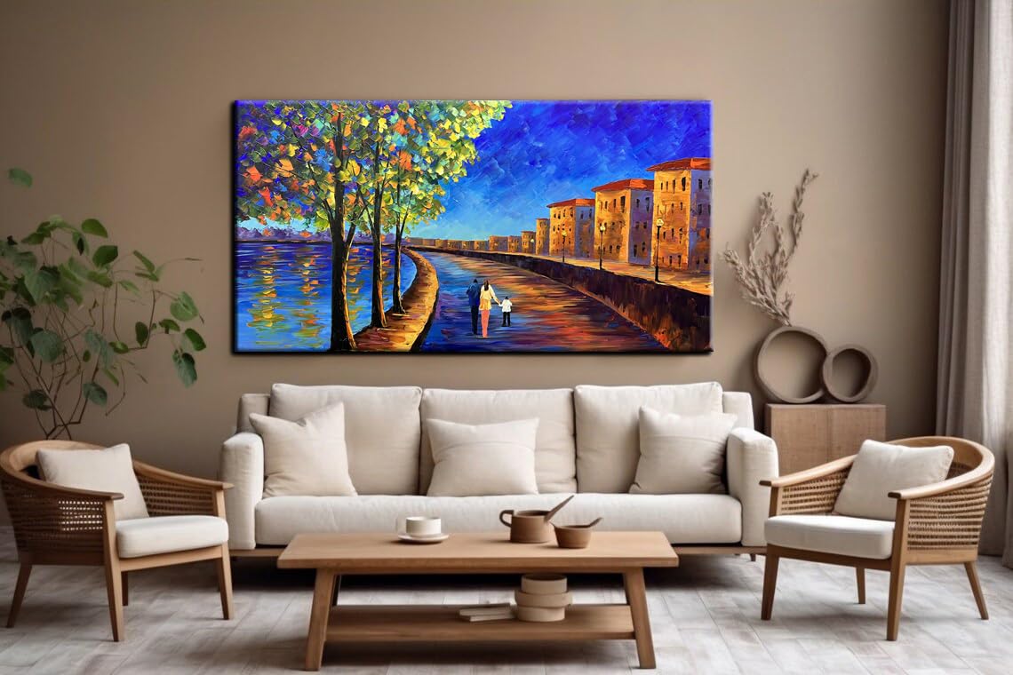 Abstract Tree Landscape Oil Painting 24x36in