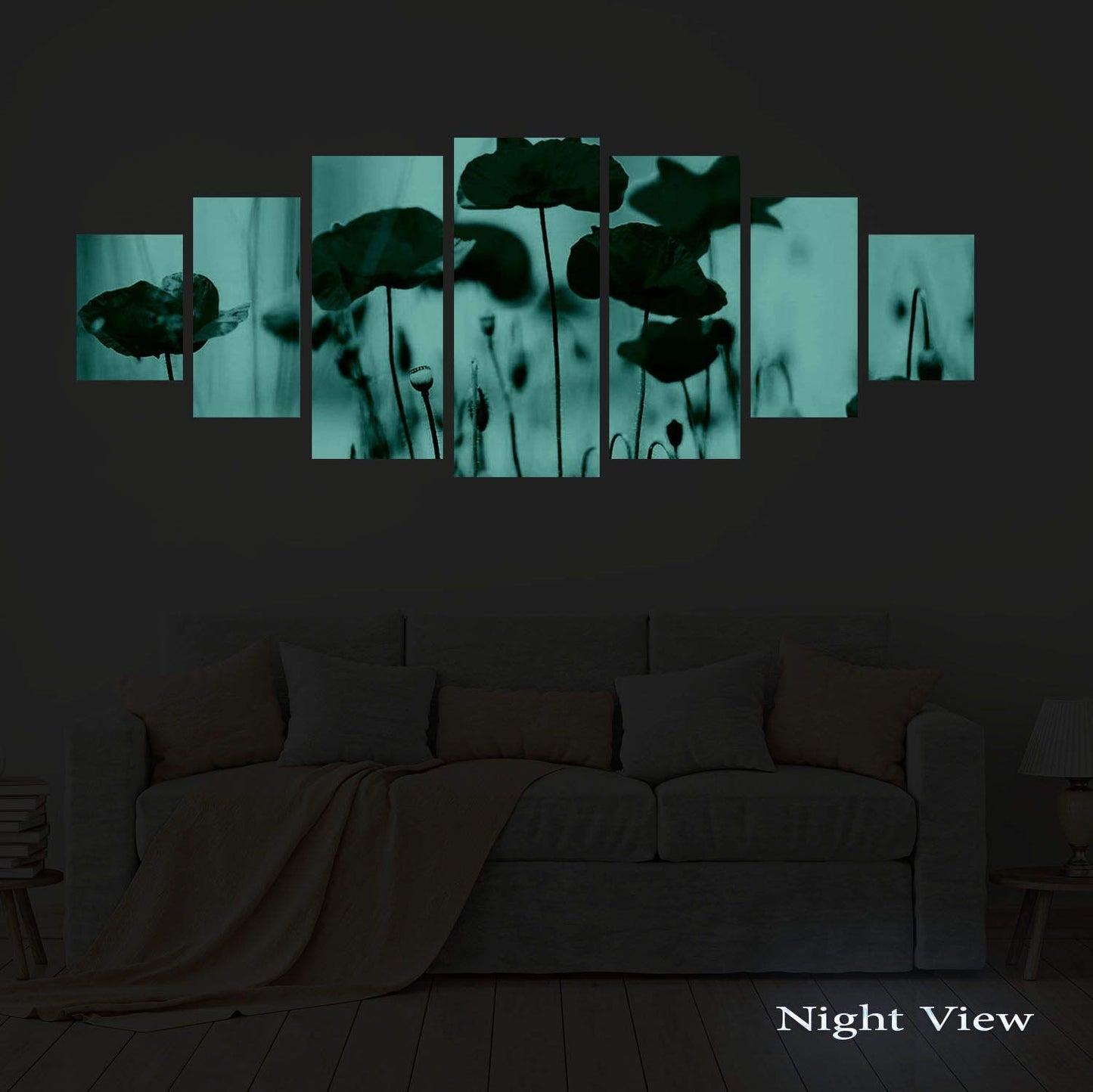 Blue Mountain Lake Wall Art – 7 Panels