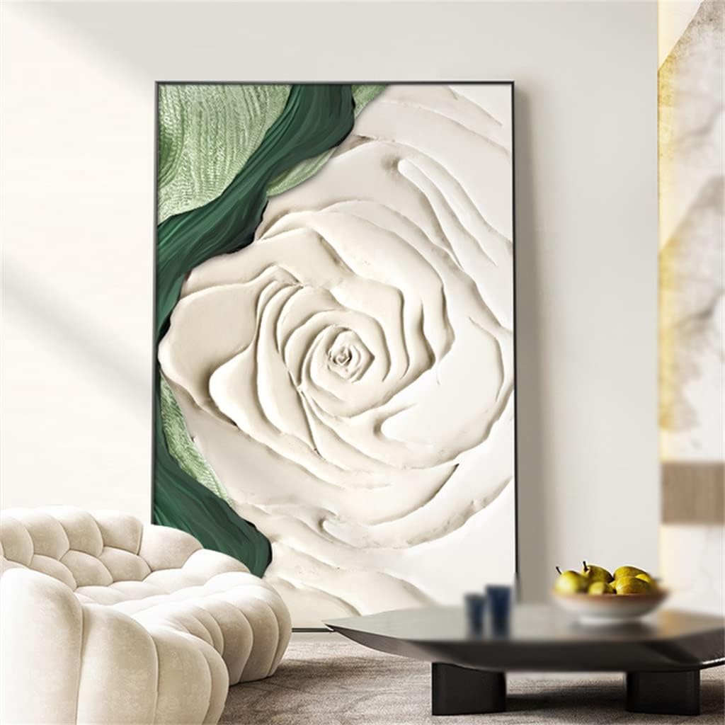 Abstract Rose Texture Oil Painting