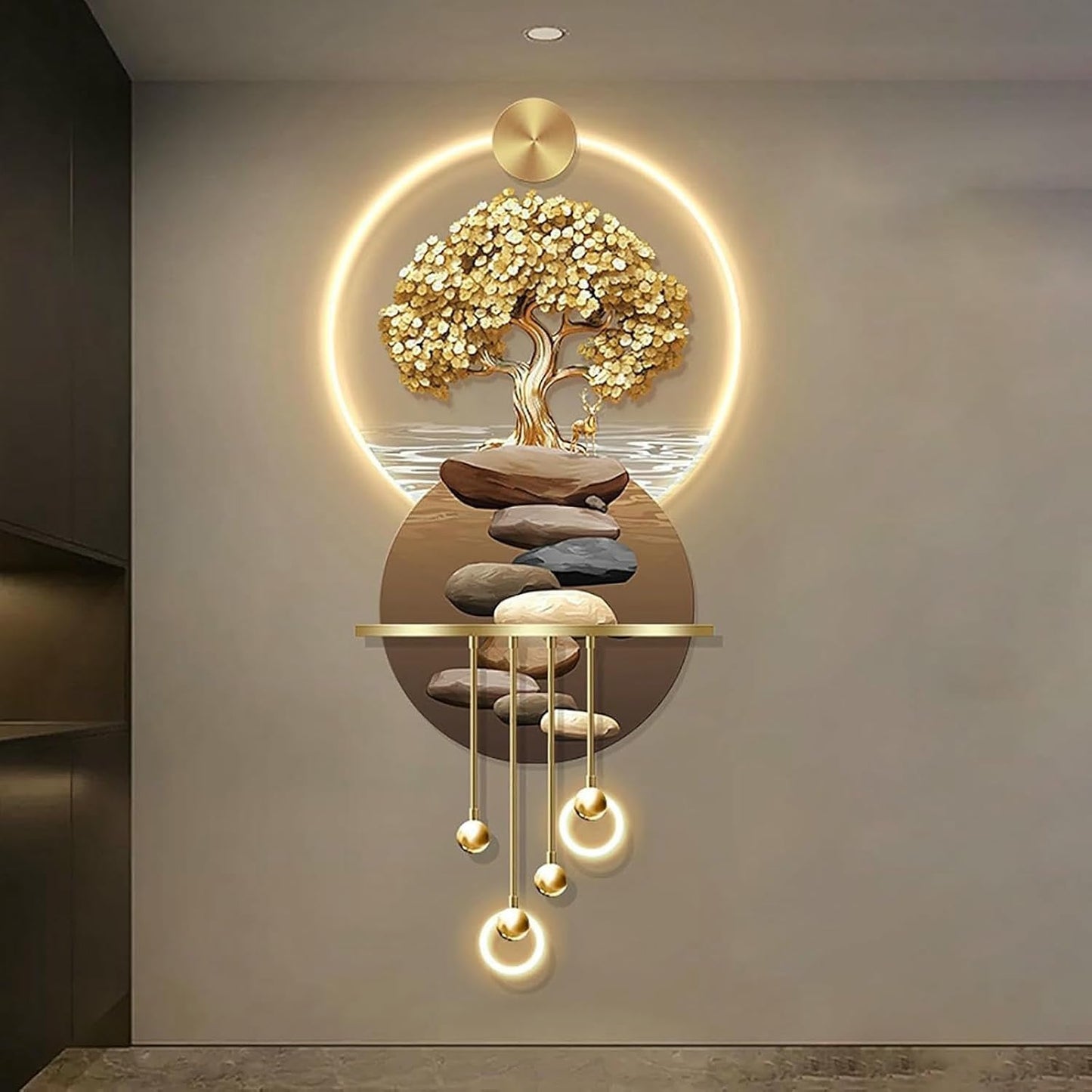 3D LED Landscape Wall Sculpture