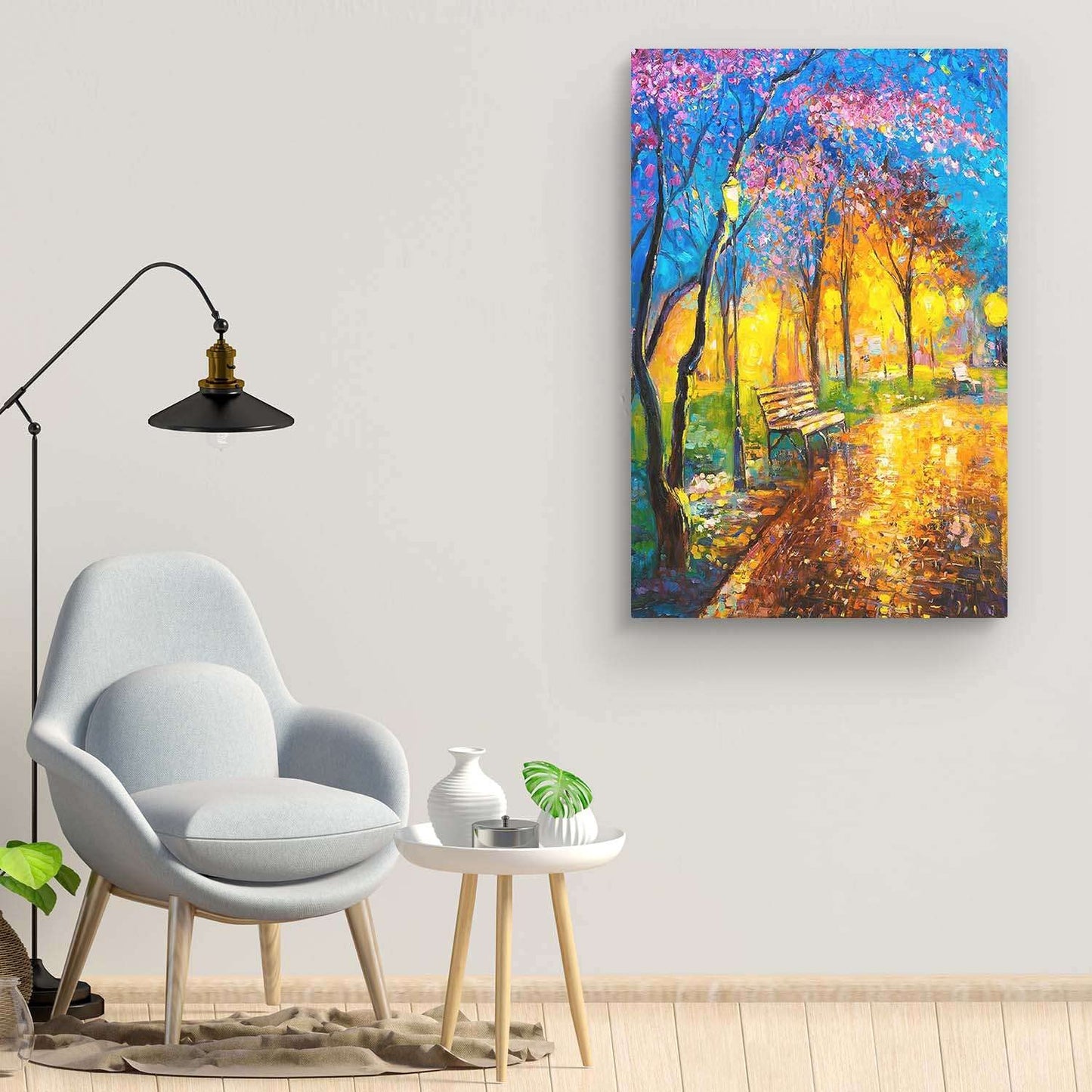 Golden Forest Canvas Wall Art – 32x48in
