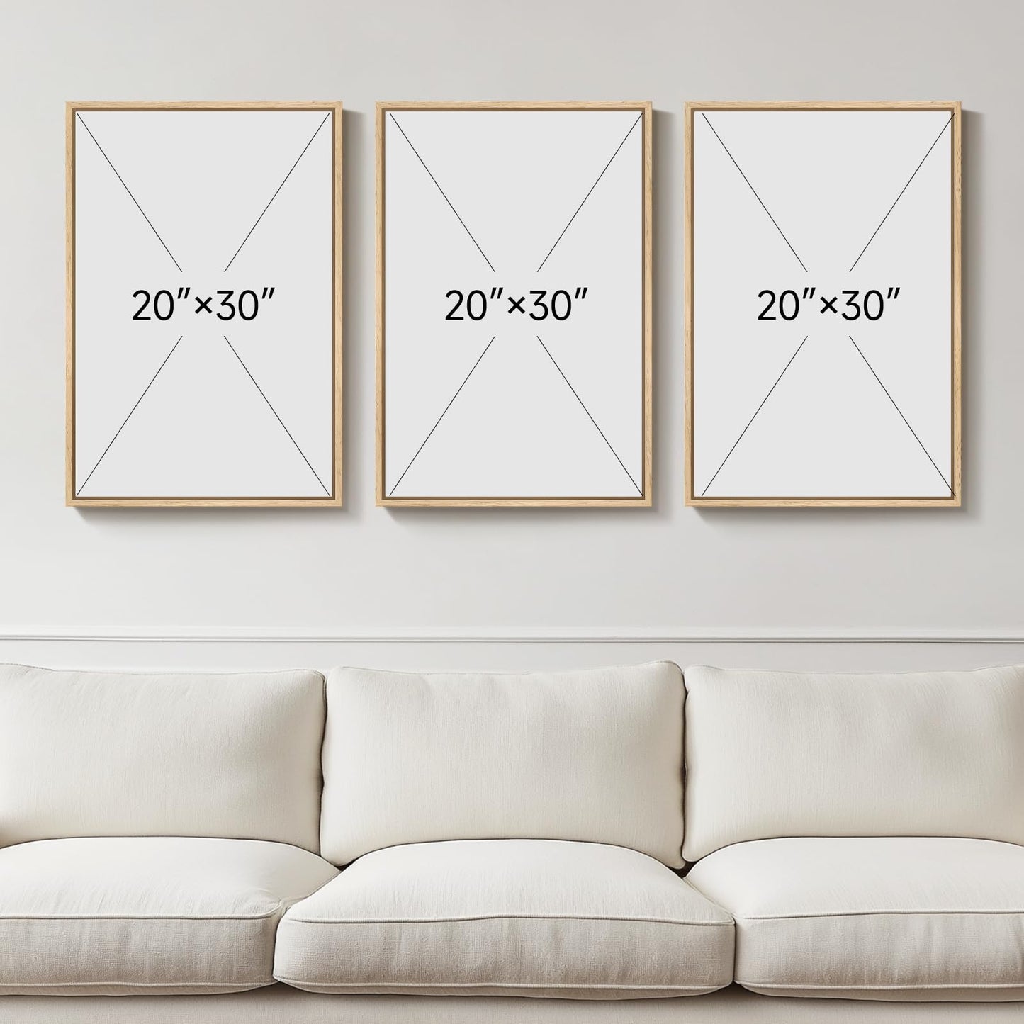 Neutral Abstract Wall Art 2PC