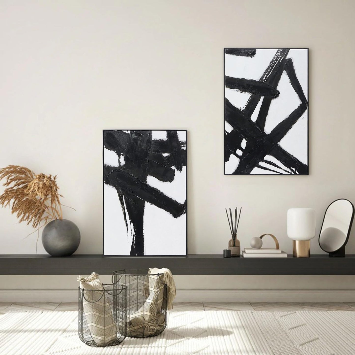 Boho Textured 3D Wall Art 3PC 24x36in