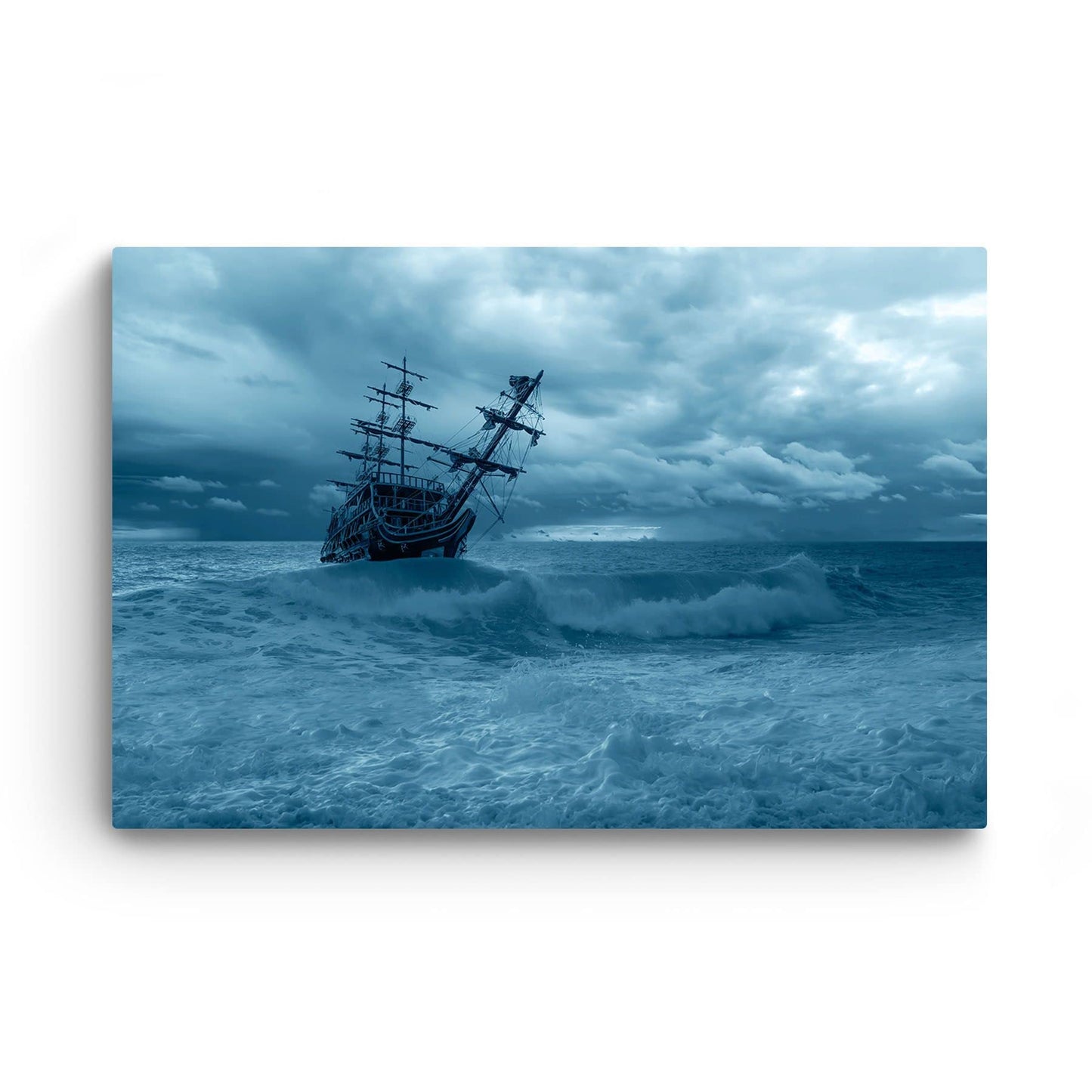 Caribbean Beach Glass Wall Art 24x36in