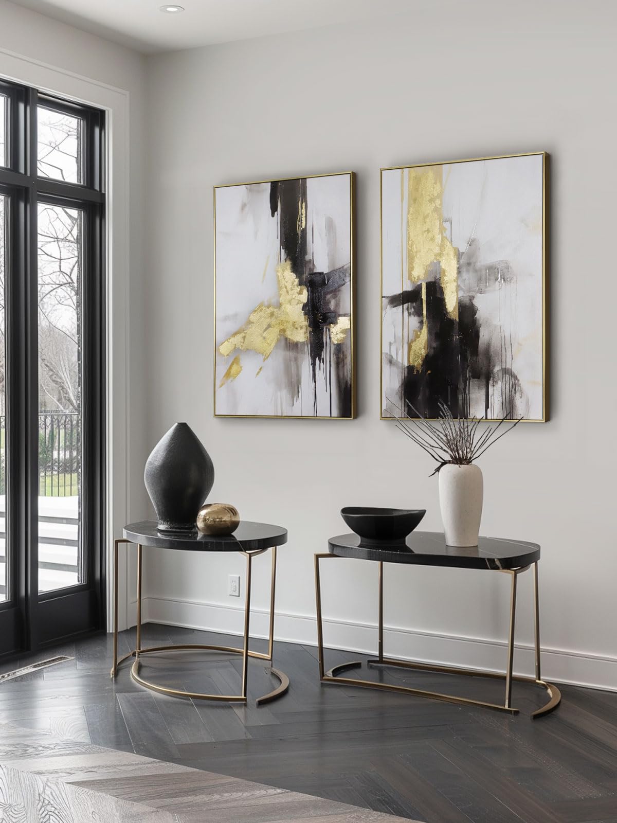 Boho Textured 3D Wall Art 3PC 24x36in