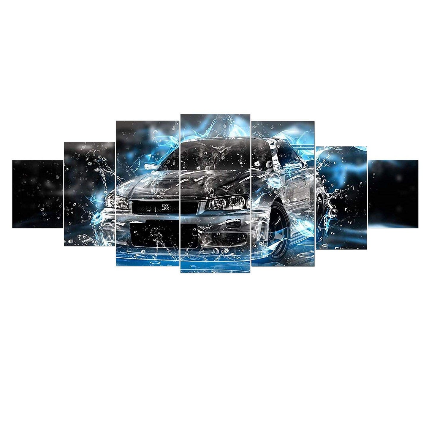 Blue Mountain Lake Wall Art – 7 Panels