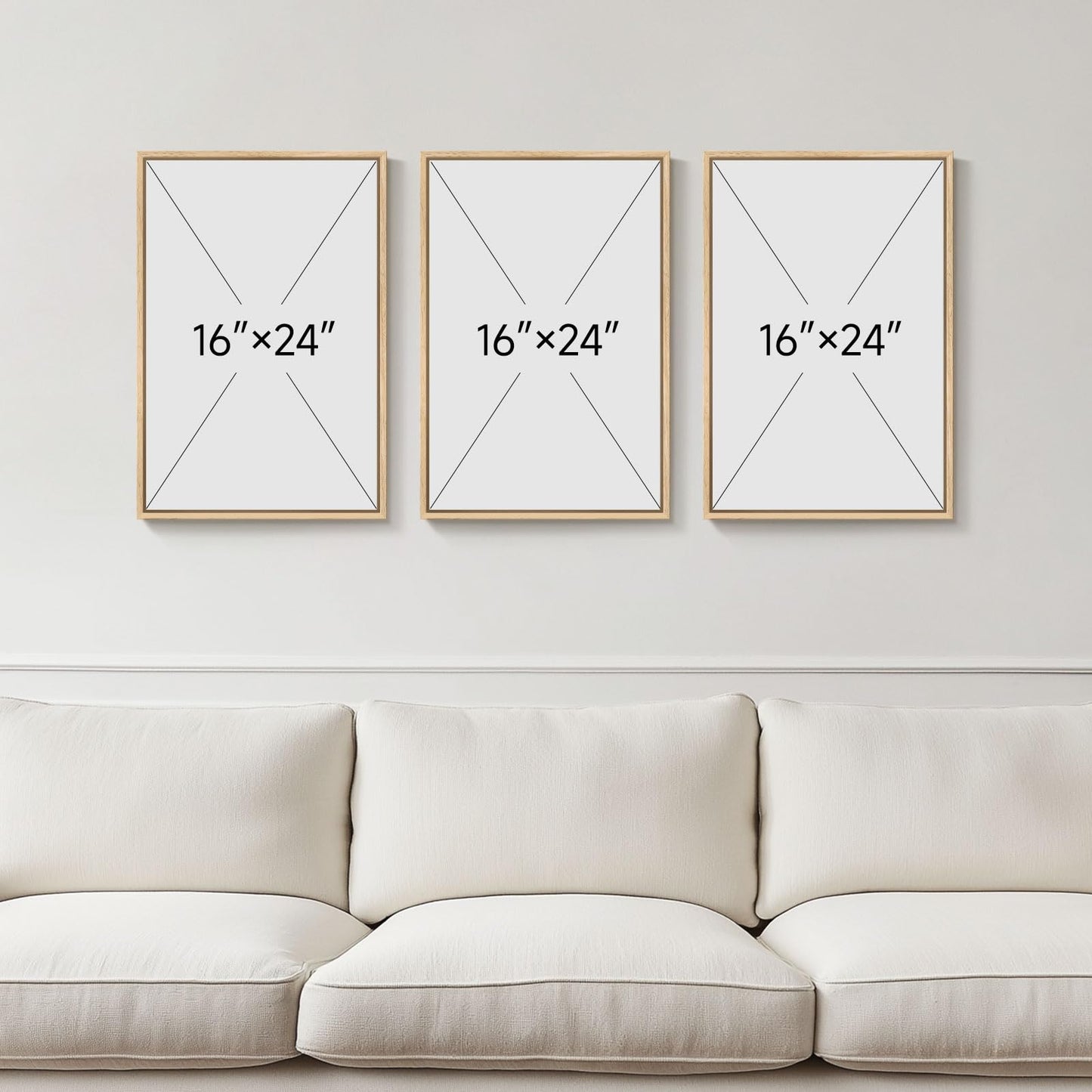 Neutral Abstract Wall Art 2PC