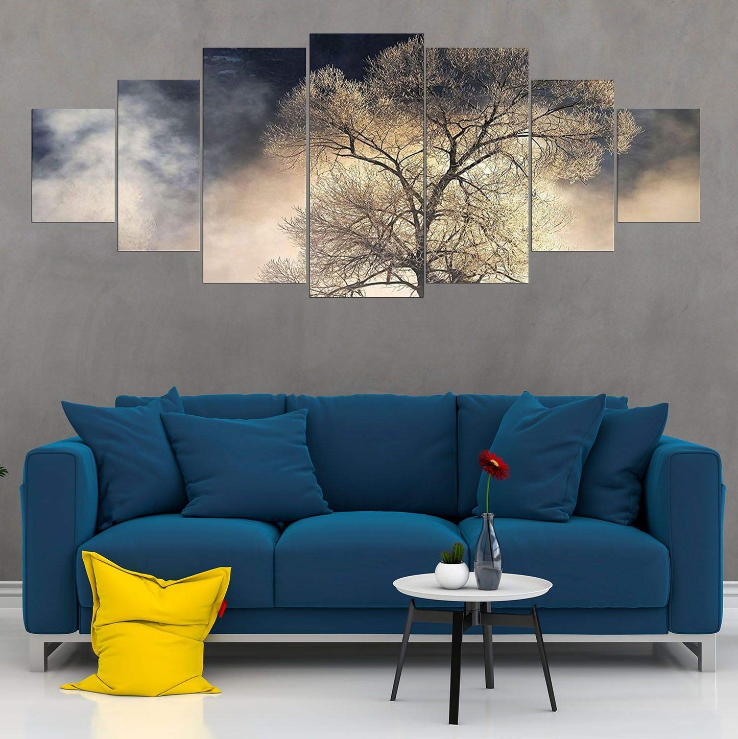 Blue Mountain Lake Wall Art – 7 Panels