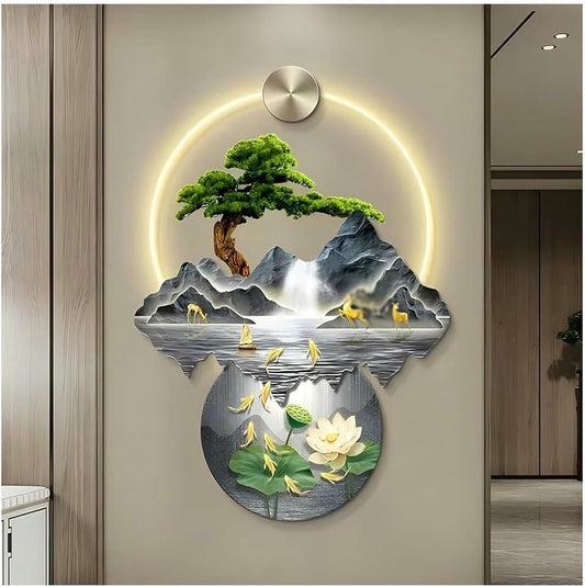 LED Chinese Wall Sculpture Art
