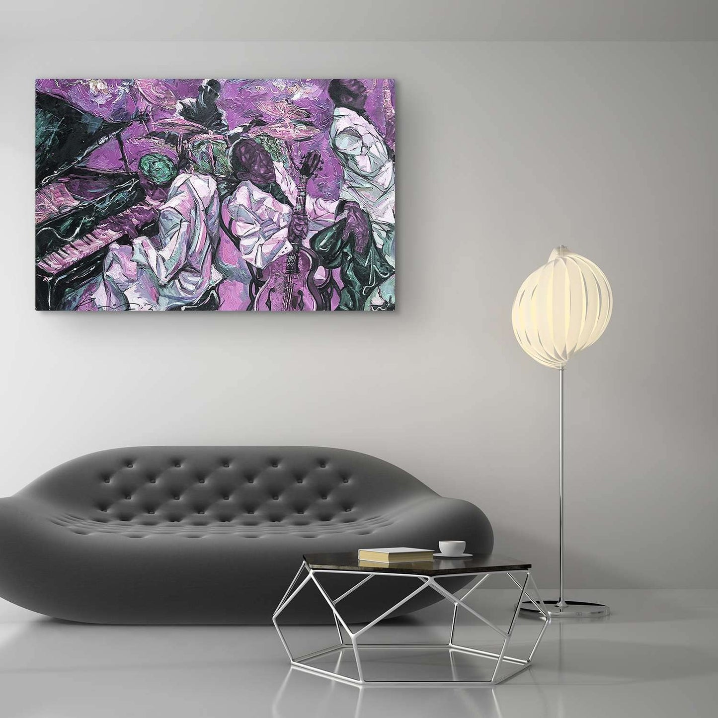 Orange Jazz Canvas Wall Art – 32x48in