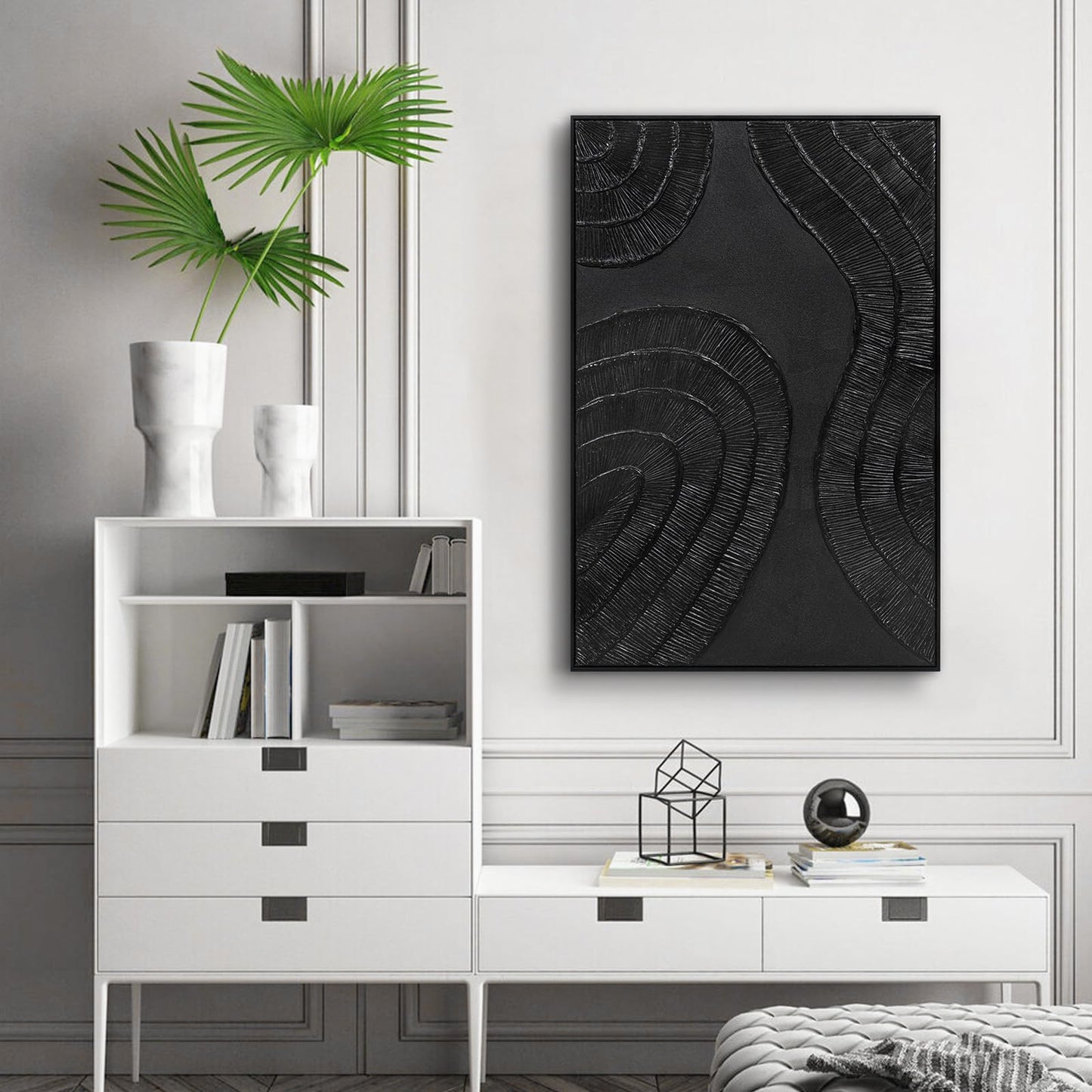 Boho Textured 3D Wall Art 3PC 24x36in