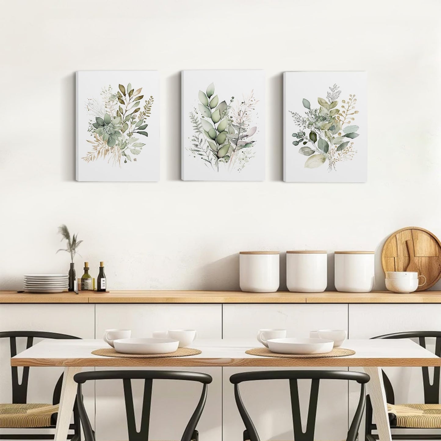 Sage Green Wall Art Set of 3 – 12x16in