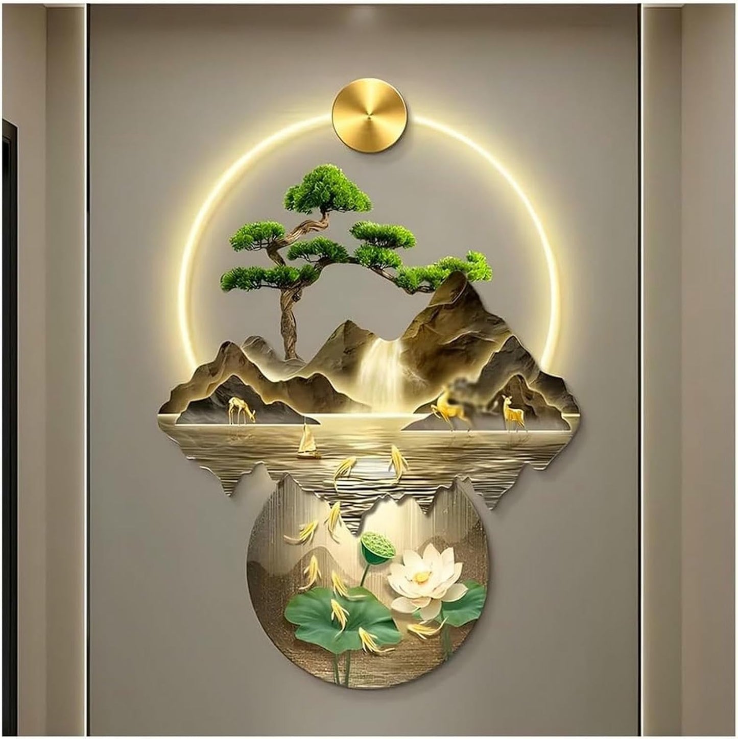 LED Chinese Wall Sculpture Art
