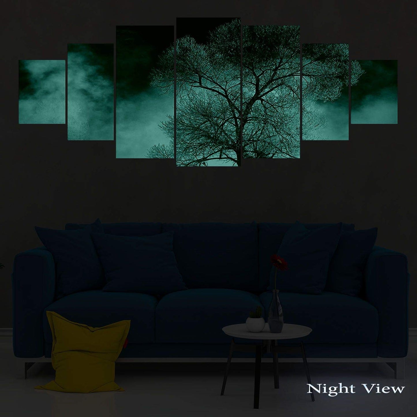 Blue Mountain Lake Wall Art – 7 Panels