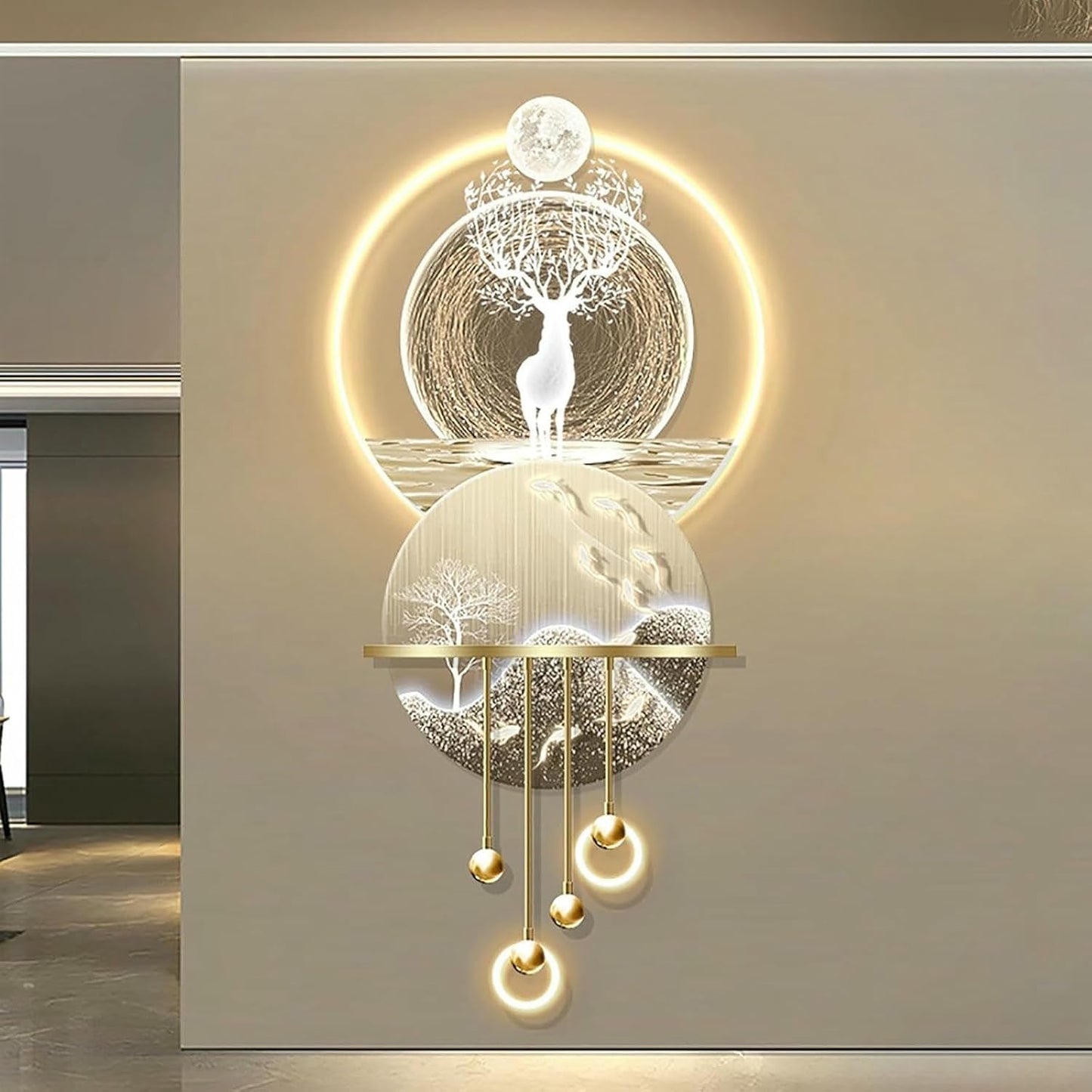 3D LED Landscape Wall Sculpture