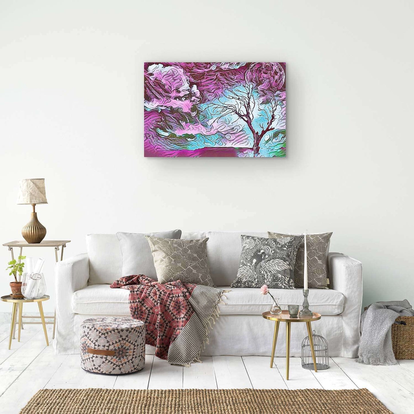 Golden Forest Canvas Wall Art – 32x48in