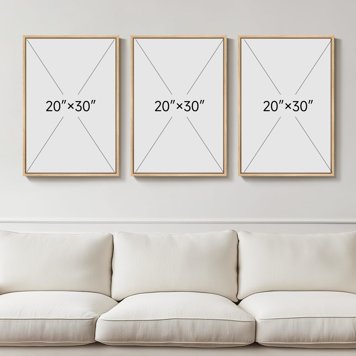Neutral Abstract Wall Art 2PC