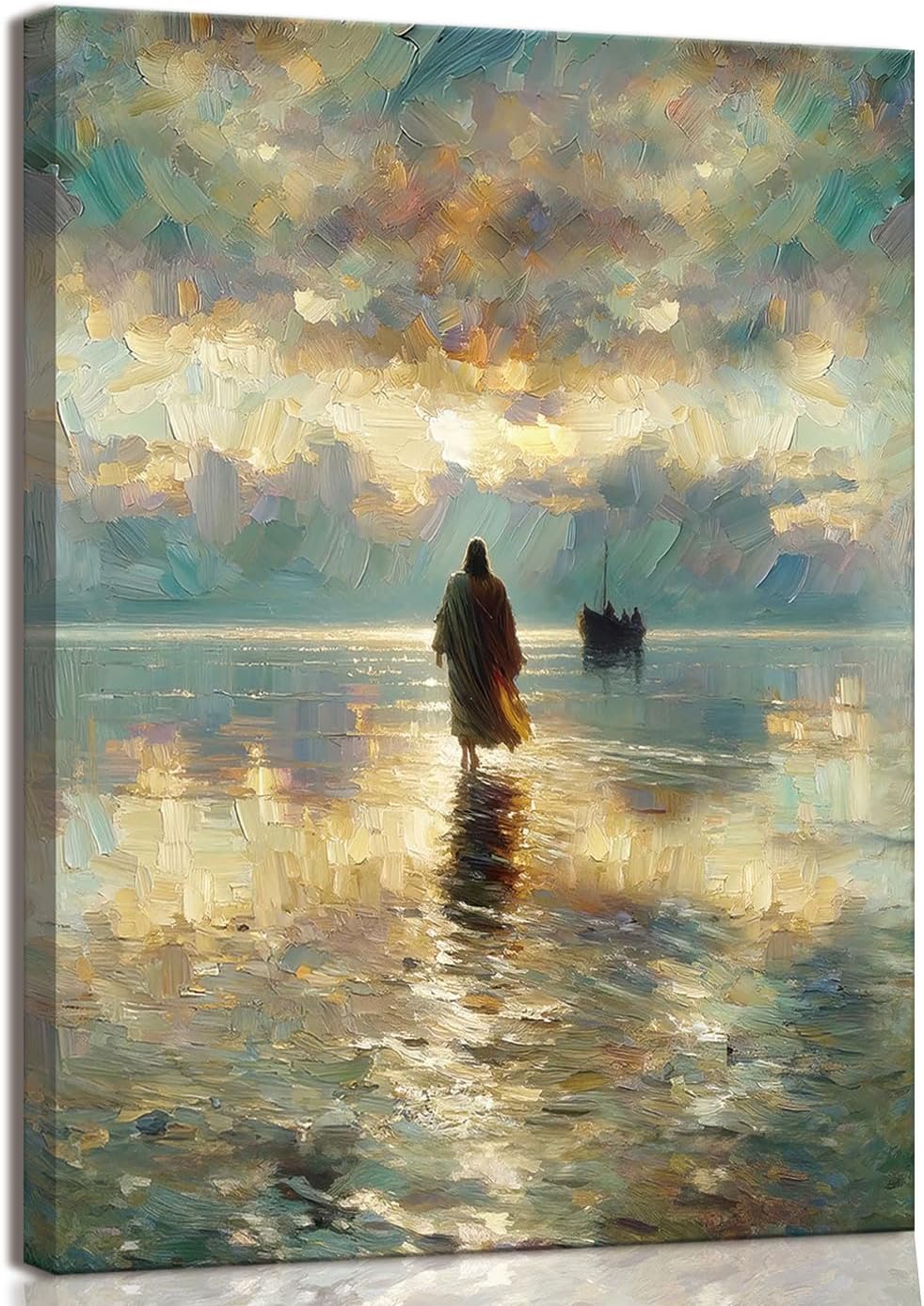 Jesus Walking on Water Wall Art 12x16in