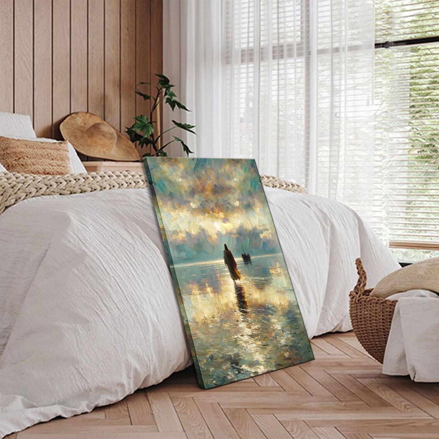 Jesus Walking on Water Wall Art 12x16in