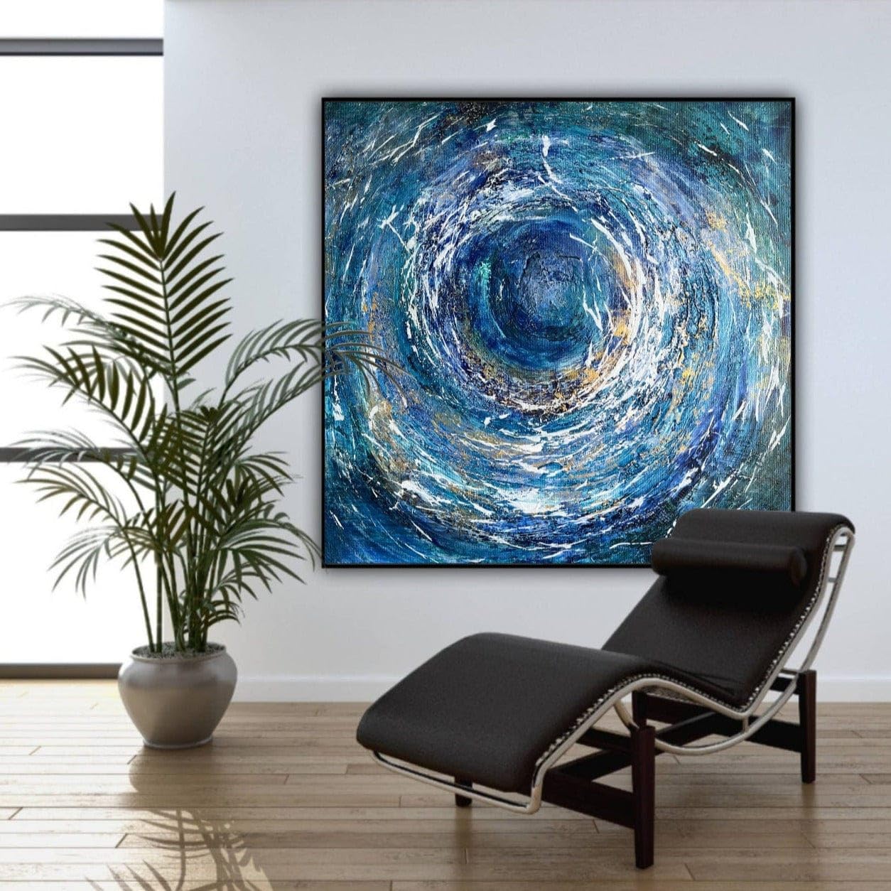 Blue Ocean Wall Art – 72x72in