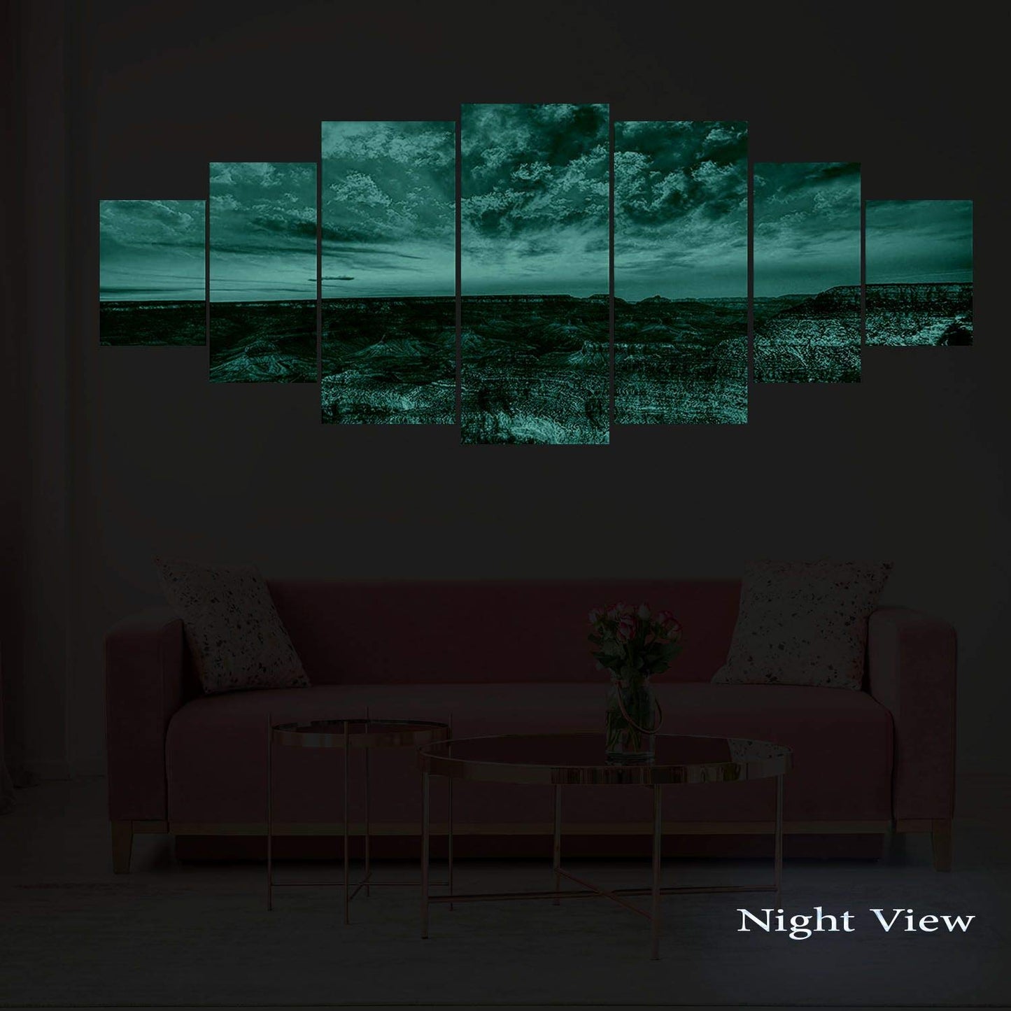 Blue Mountain Lake Wall Art – 7 Panels