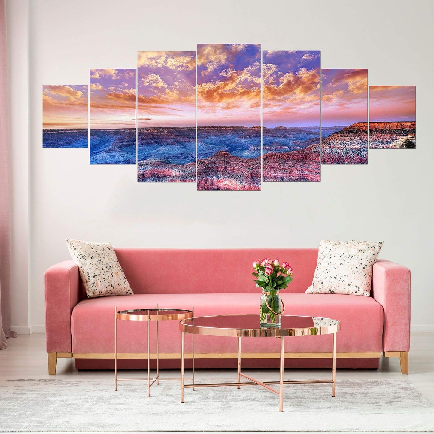Blue Mountain Lake Wall Art – 7 Panels