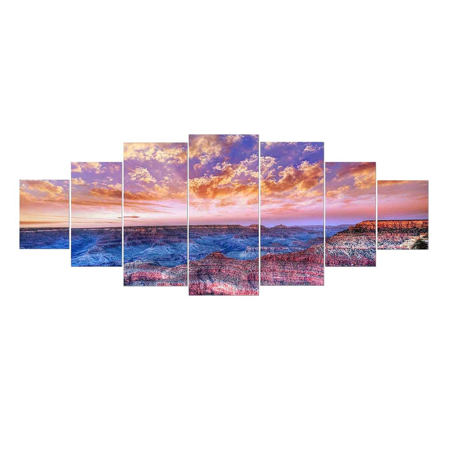 Blue Mountain Lake Wall Art – 7 Panels