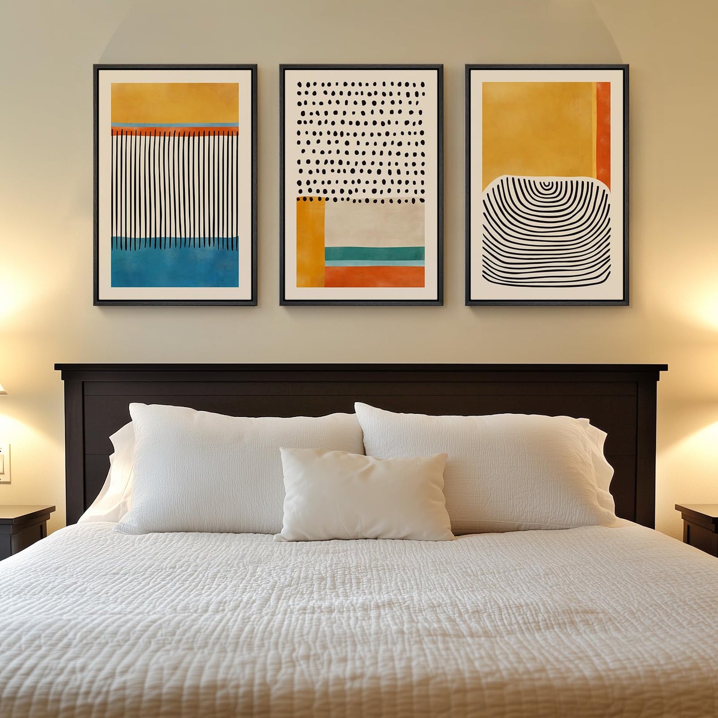 Neutral Abstract Wall Art 2PC