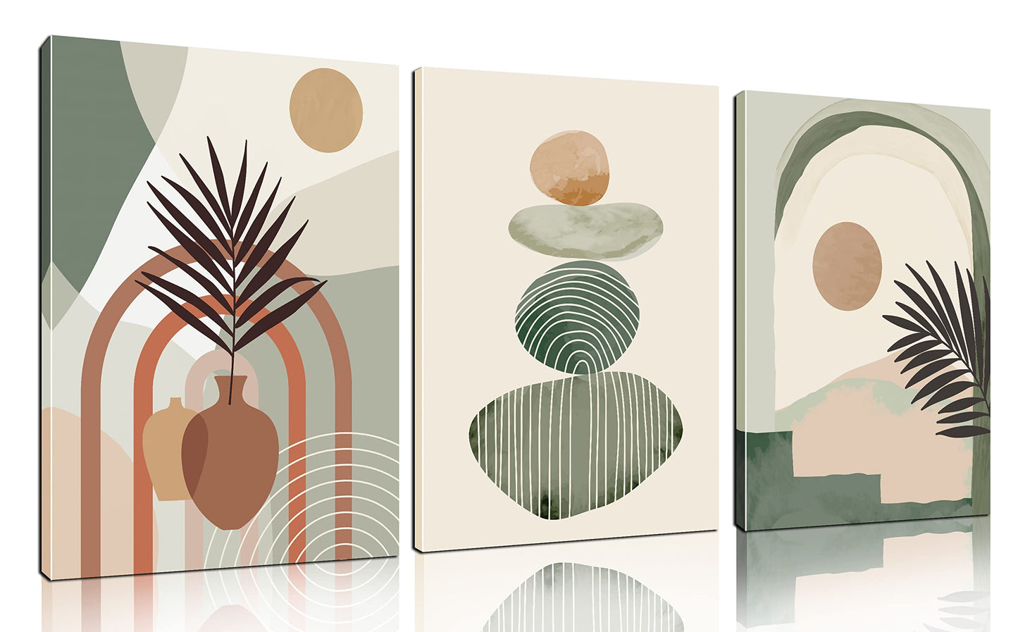 Boho Minimalist Wall Art 3PC 24x36in